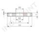 Фланец нержавеющий плоский PN 10 Dn 32 (34 мм) AISI 304, DIN