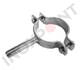 Хомут нержавеющий с держателем Dn 40 (38-41 мм) на прутке AISI 304, DIN